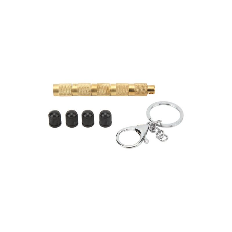 Fenoplasticaforehill 4-in-1 Reifenentlüfter-set: Luftentlüfter, Reifenventilwerkzeug, Reifenentlüfter Aus Massivem Messing, Geeignet Für Pkw Und Jeeps