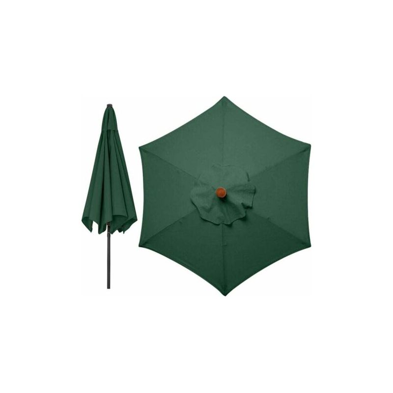 Fenoplasticaulisem Ersatzbezüge Für 3-meter-6-armigen Sonnenschirm Ersatzbezug Für Gartenmarkise Ersatzbezug Nur Für Sonnenschirm, Markise (grün)