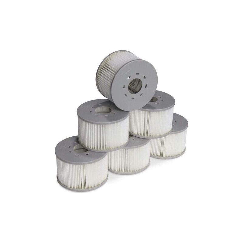 Fenoplastic 6er-pack Filter Für Mspa V2 Aufblasbare Whirlpools. Ø 106 Cm – 6 Ersatzfilterkartuschen Für Mspa Aufblasbare Whirlpools