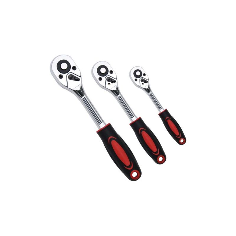 Fenoplastica3-teiliges Ratschen-set, 1/4, 3/8 1/2 Ratschenschlüessel, Professionelles Hochleistungs-ratschen-set