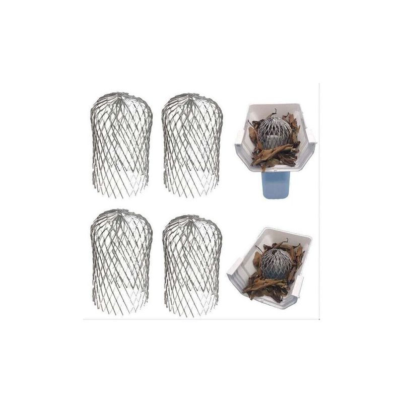 Fenoplastica Aluminium-dachrinnenfilter – 4 Stück, Laubschutz Für Dächer, Traufen Und Dachrinnen, Robustes Metallgewebe