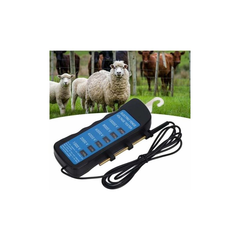 Fenoplasticaulisem Elektrozaun-spannungsprüfer, Tragbar Mit 6 Leuchten Zur Erkennung Der Zaunspannung, Ideal Für Landwirtschaftliche Geräte, Weidezäune Und Mehr