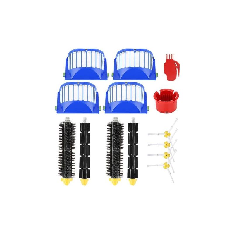 Fenoplastica Vorderspitze Ersatzteile Für Irobot Roomba 600 605 615 616 620 621 630 635 650 652 660 665 680 690 695 Serie, Ersatzbürsten Und -filter Mit Schrauben Für Saugroboter U20