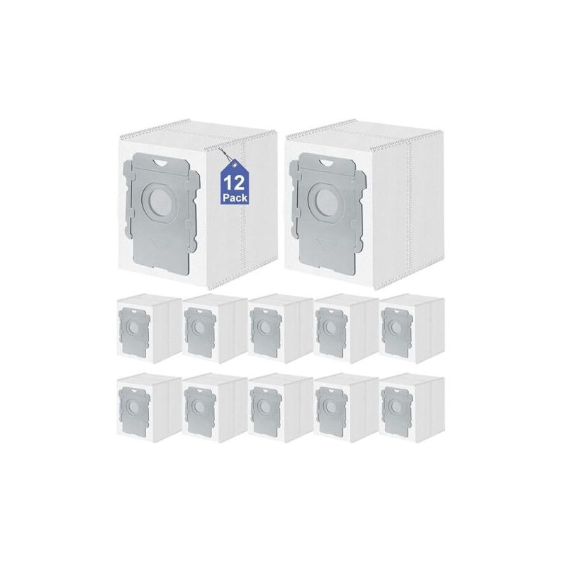 Fenoplastical Set Mit 12 Staubsaugerbeuteln Für Irobot Roomba I7 I7+ I7 Plus, I8, I8+, I3, I3+, I4, I4+, I6, I6+, S9, S9+, S9 Plus, 105 705 Clean Base, I/s/j Saugstation Combo Essential Serie Access