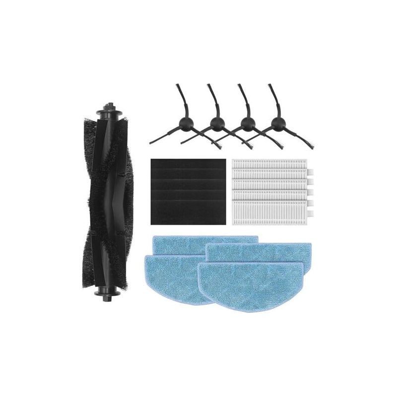 Fenoplasticaforehill Zubehörset Für Tikom G8000, G8000 Pro & Honiture G20, G20 Pro Saugroboter: 5 Hochleistungs-walzenbürsten, 5 Hepa-filter, 4 Seitenbürsten, 4 Reinigungspads