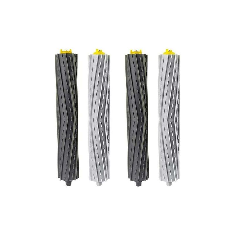 Fenoplastic Set Mit 4 Ersatzwalzenbürsten Für Roomba Staubsauger Der Serien 800, 900, 850, 860, 861, 866, 870, 880, 890, 900, 960, 980, 981, 985.