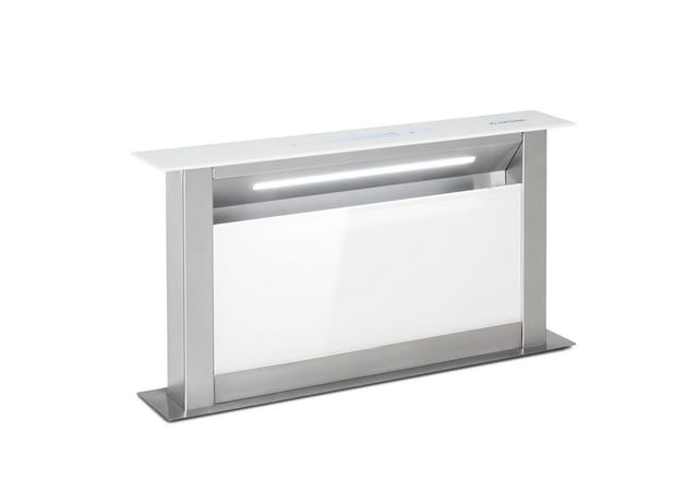 Klarstein Downdraft-Dunstabzugshaube, Versenkbare Abzugshaube, Extrem Leise Dunstabzugshauben mit Filter, Dunstabzugshaube 60cm, Umluft/Abluft