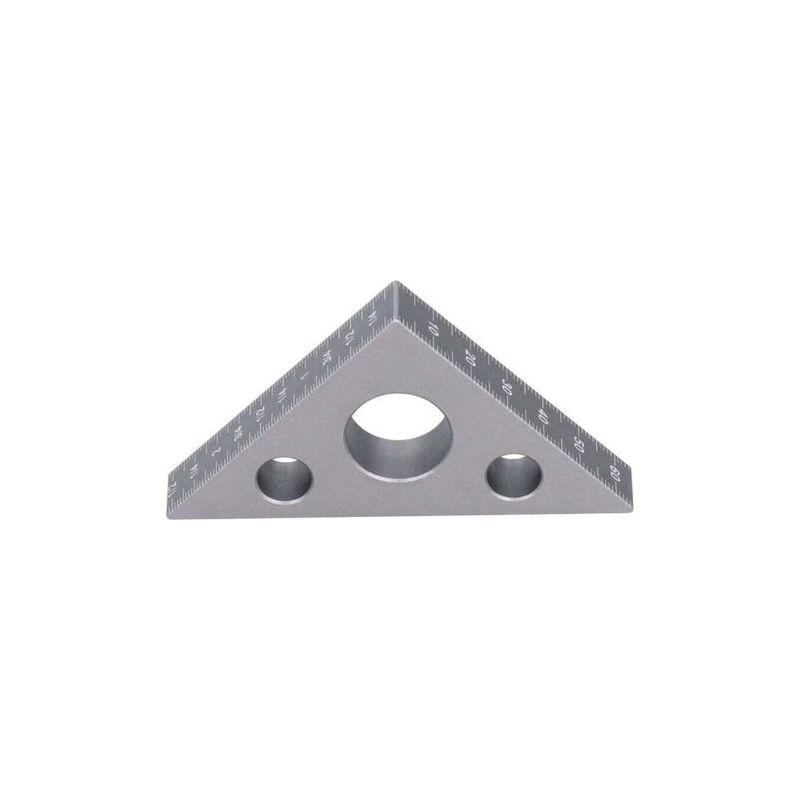Fenoplasticaulisem Silbernes Dreiecklineal Aus Verdickter, Hochfester Aluminiumlegierung, Höhenlineal Aus Verdickter Aluminiumlegierung, Metrisches Und Imperiales Holzmesswerkzeug