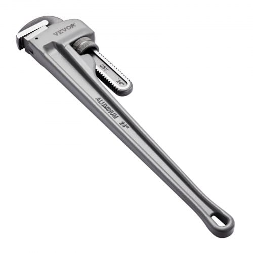 Rohrzange, 24 Zoll Gerade Aluminium-rohrzange, Verstellbarer Sanitärschlüssel, Mit Hochfester Backe Und Ergonomischem Griff, Leicht Zu Tragen, Aufhängbares Design, Für Wasserleitungen