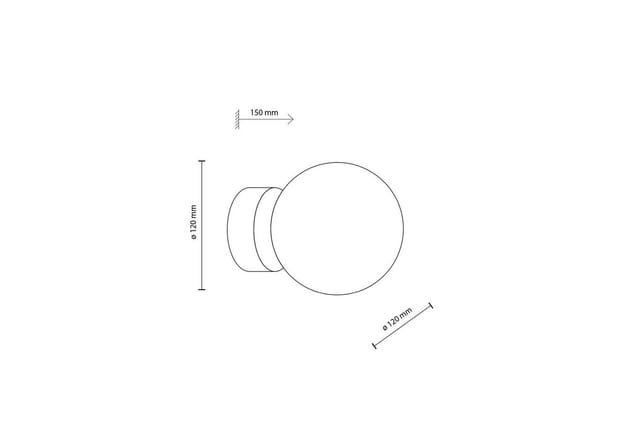 Licht-erlebnisse - Deckenleuchte Metall Rauchglas G9 d: 12 cm rund Braun Bernstein Modern