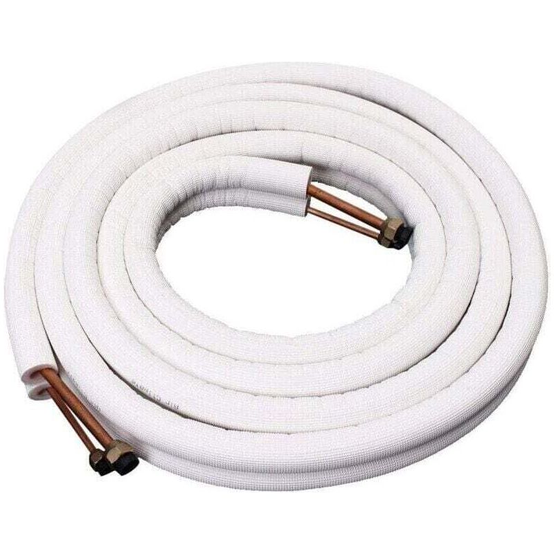Isoliertes Kupferrohr 1/4" Und 3/8" – 2 M Länge – Für Klimaanlagen Und Kälteanlagen – Material: Kupfer Und Aluminium