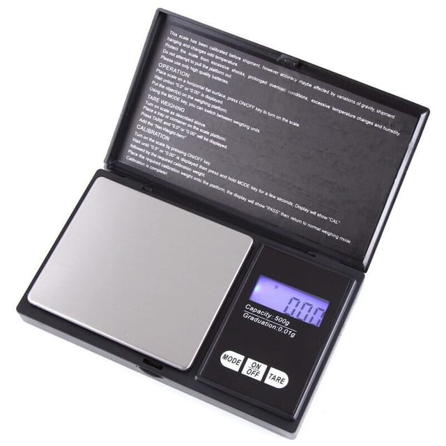 Schmuckwaage, Präzisionswaage, Taschenwaage mit LCD-Anzeige, kleine Schmuckwaage, Küchenwaage, Präzisionswaage mit Tara-Funktion