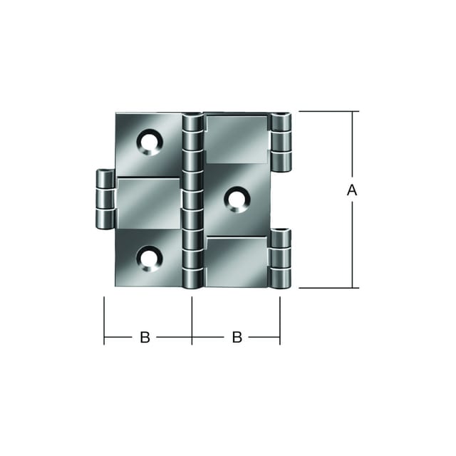 Vormann Paravent-Scharnier 50X25 mm Mess.