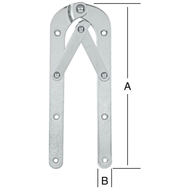 Leiterbänder gebogen 250x21 mm, Stahl verzinkt