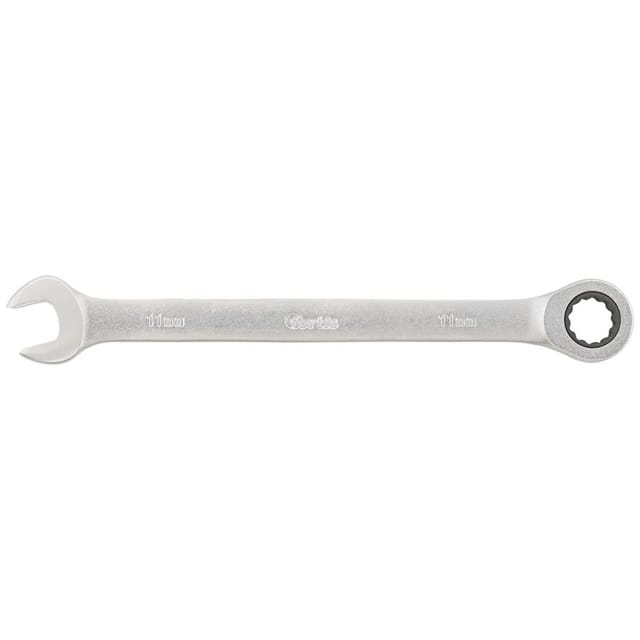 Fortis Maulschlüssel mit Ringratsche, gerade, 11 mm