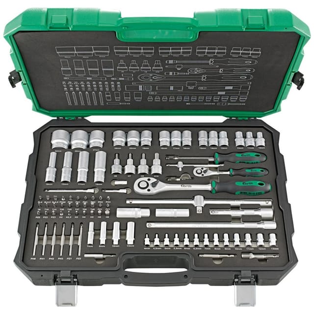 FP - Steckschl.-Grt. 1/4'+1/2' 91tlg. fortis