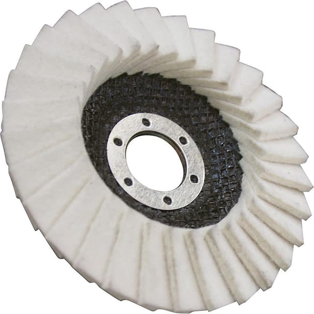 FP - Filz Polier-Fächerscheibe schräg 125 mm