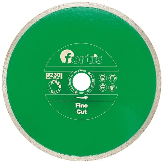 FP - Diamant-Trennscheibe Fine Cut ø 230 mm Segmenthöhe 8 mm Bohrung 25,4 mm fortis