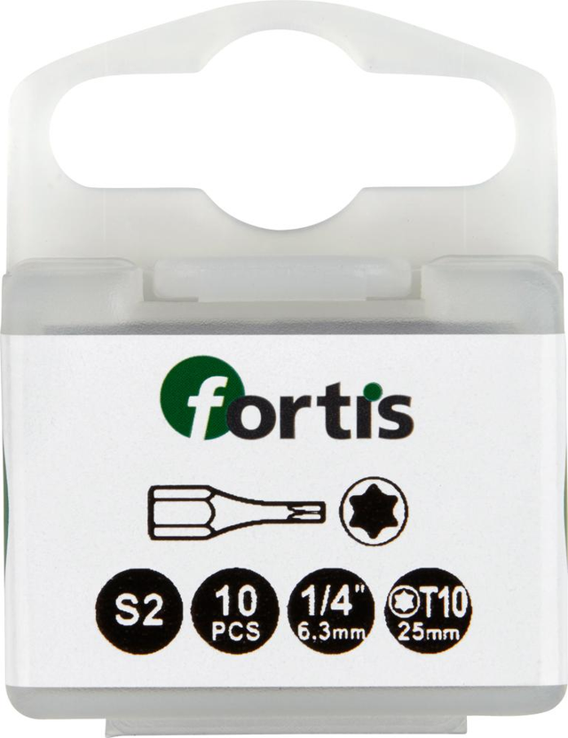 FP - Bit Torsion 1/4' DIN3126 C6,3 T10x25mm 10er Pack fortis