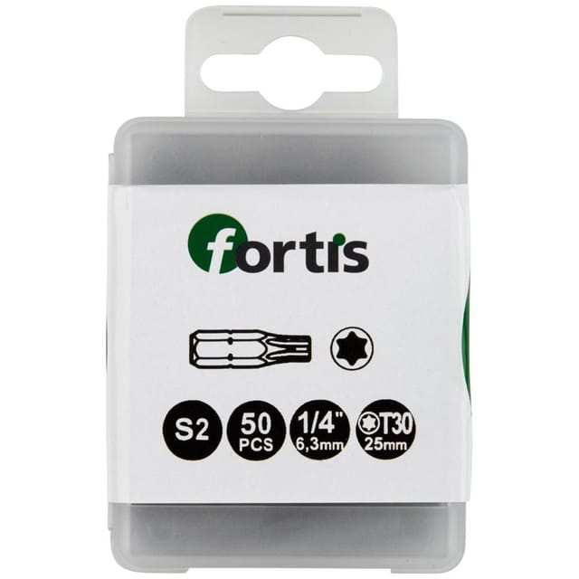 FP - Fortis Bit 1/4 DIN3126 C6,3 TX30 50er Pack