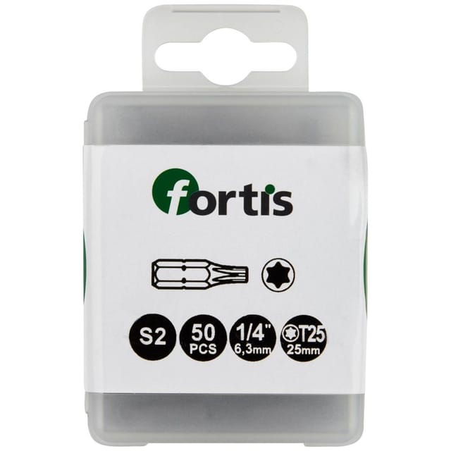 FP - Fortis Bit 1/4 DIN3126 C6,3 TX25 50er Pack