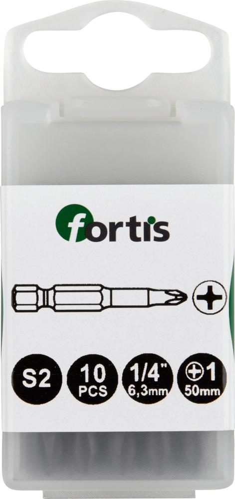 FP - Bit zähhart 1/4' DIN3126 E6,3 PH1x50mm 10er Pack fortis