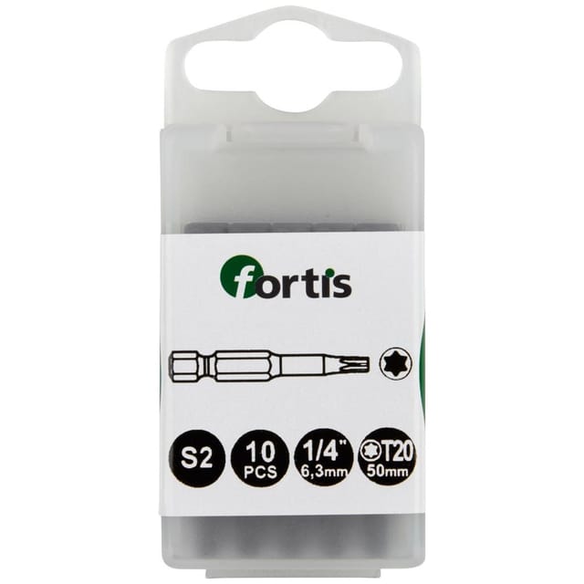 Fortis Bit 1/4 DIN3126 E6,3 TX20x 50 mm a10Stk