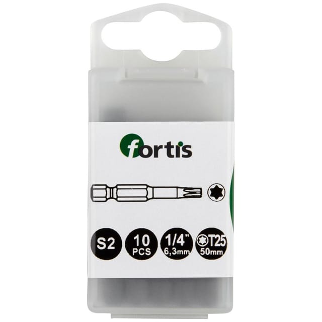 Fortis Bit 1/4 DIN3126 E6,3 TX25x 50 mm a10Stk