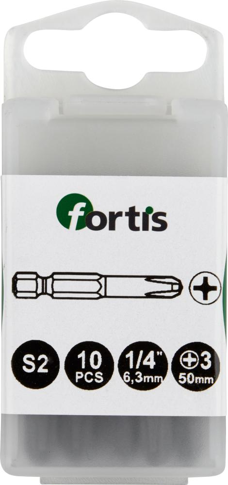 FP - Bit zähhart 1/4' DIN3126 E6,3 PH3x50mm 10er Pack fortis