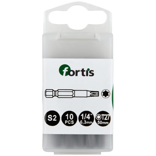 Fortis Bit 1/4 DIN3126 E6,3 TX27x 50 mm a10Stk