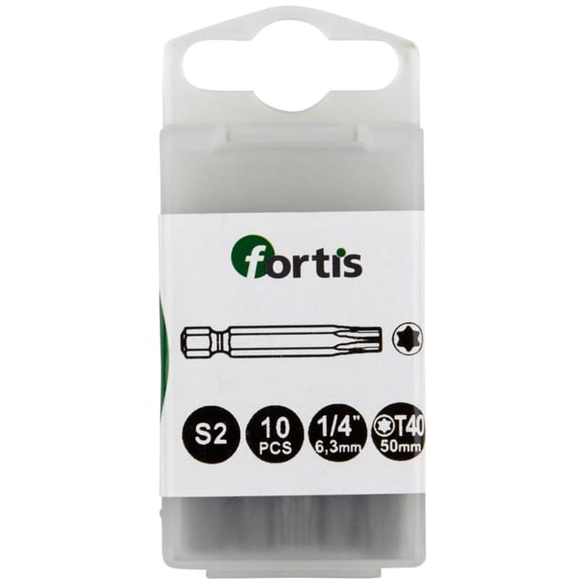 Fortis Bit 1/4 DIN3126 E6,3 TX40x 50 mm a10Stk