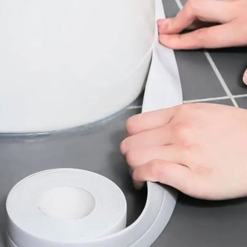 Klebefugenrolle – Weiß – 3,8 Cm Dick – 3,2 M Lang – Einfach Anzubringen – Weißes Etikett