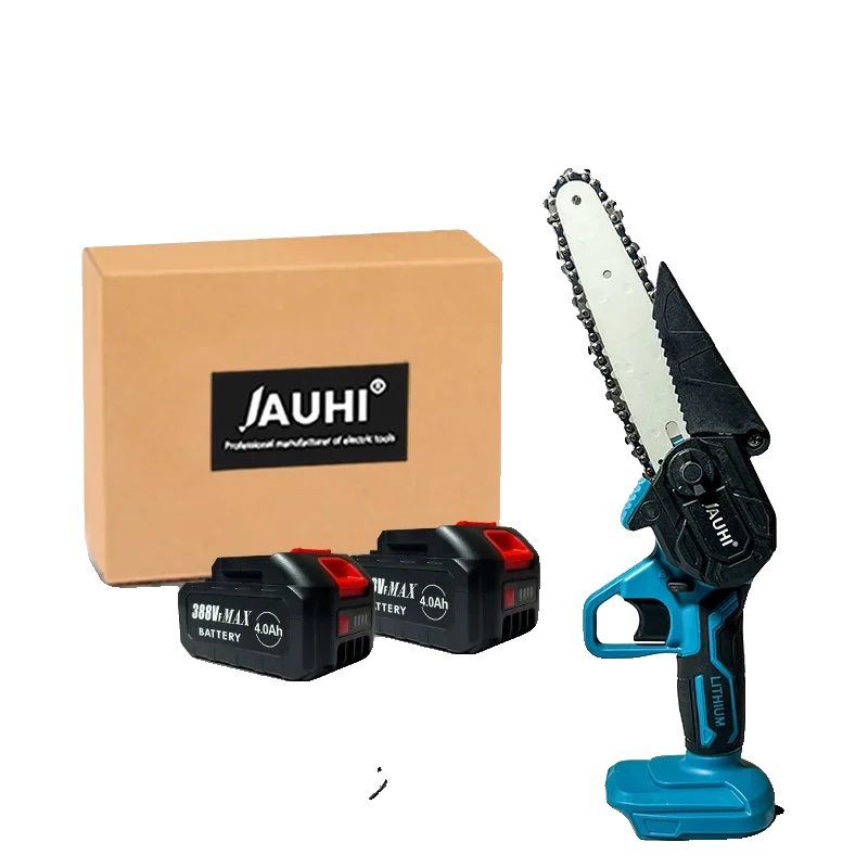 Akku-elektrosäge, Ergonomisches Design, Hohe Schnittleistung, 2 Sätze 388-v-akkus