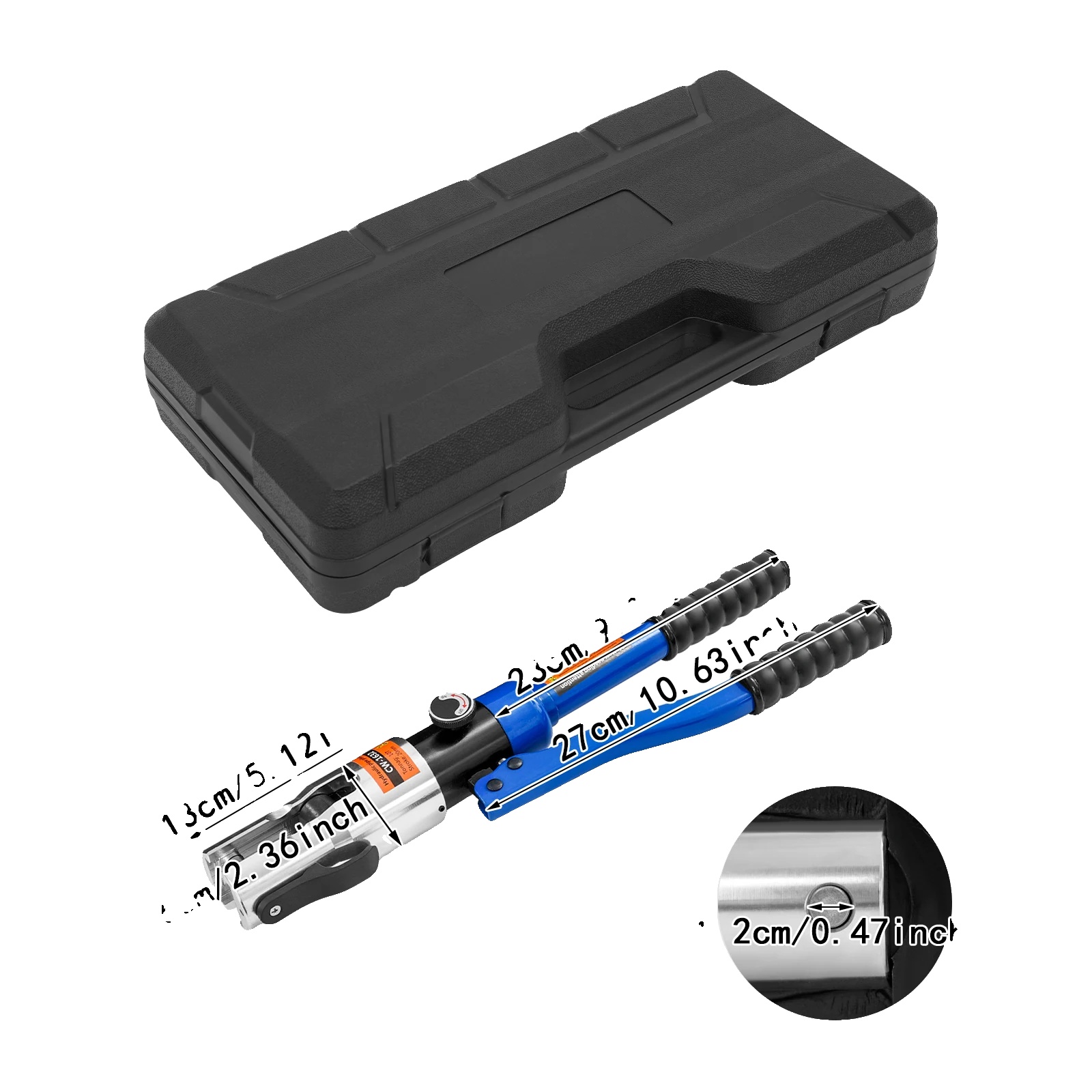 Hydraulisches Crimpwerkzeug, Vielseitig Einsetzbar, Hohe Leistung, Blau