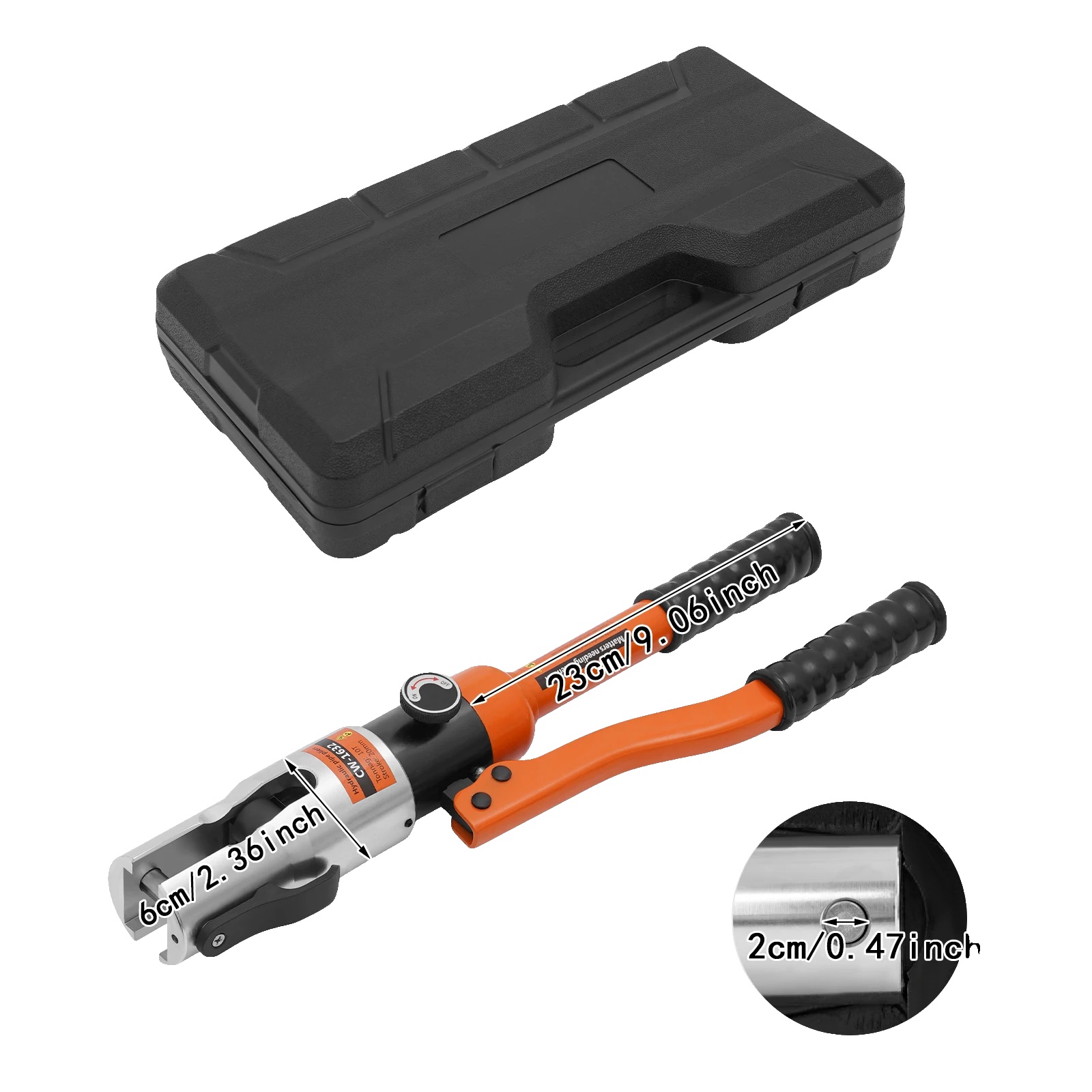 Hydraulisches Crimpwerkzeug, Vielseitig Einsetzbar, Hohe Leistung, Orange