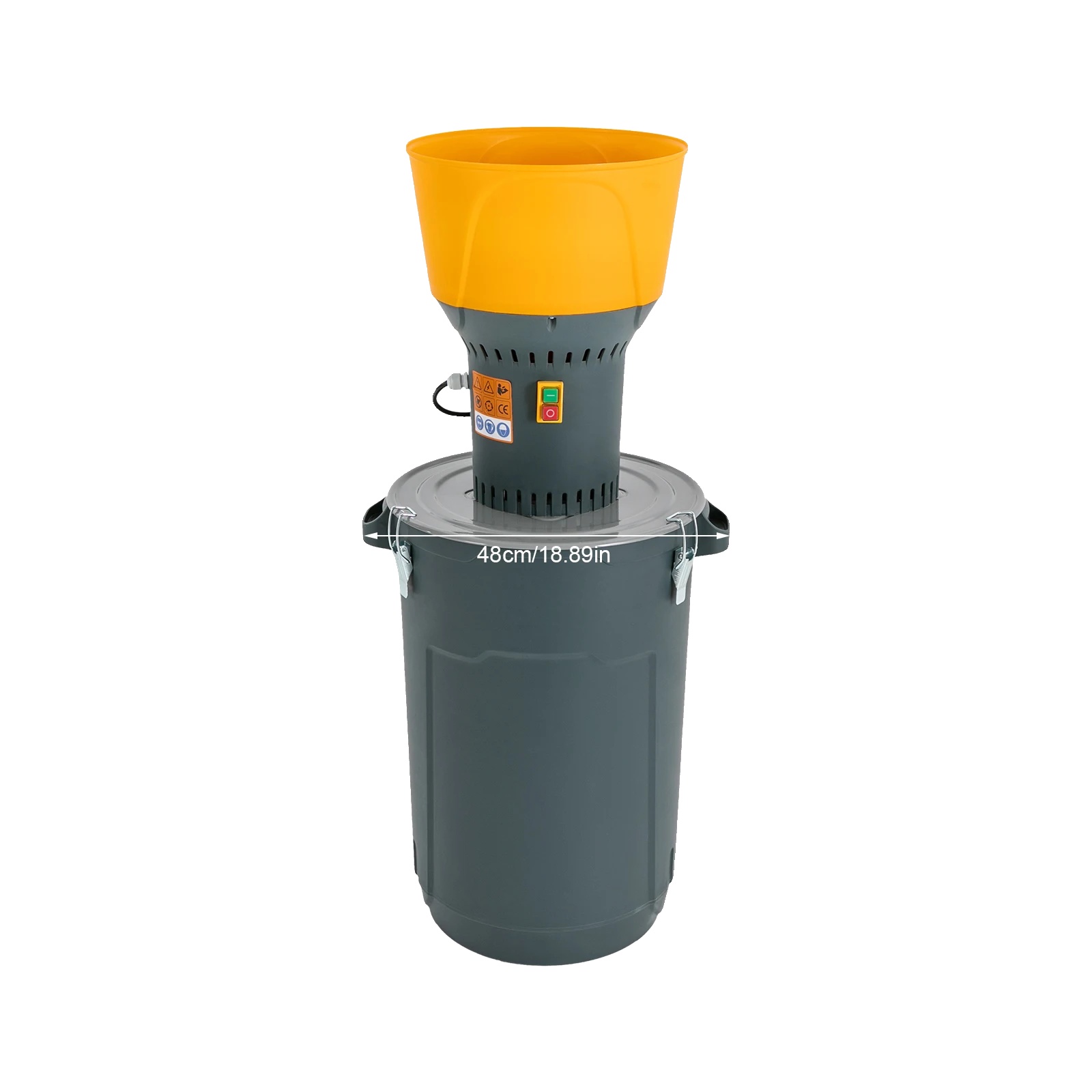 Elektrische Getreidemühle, 1300 W, Hohe Kapazität, 5 Mahlsiebe, Dunkelgrau