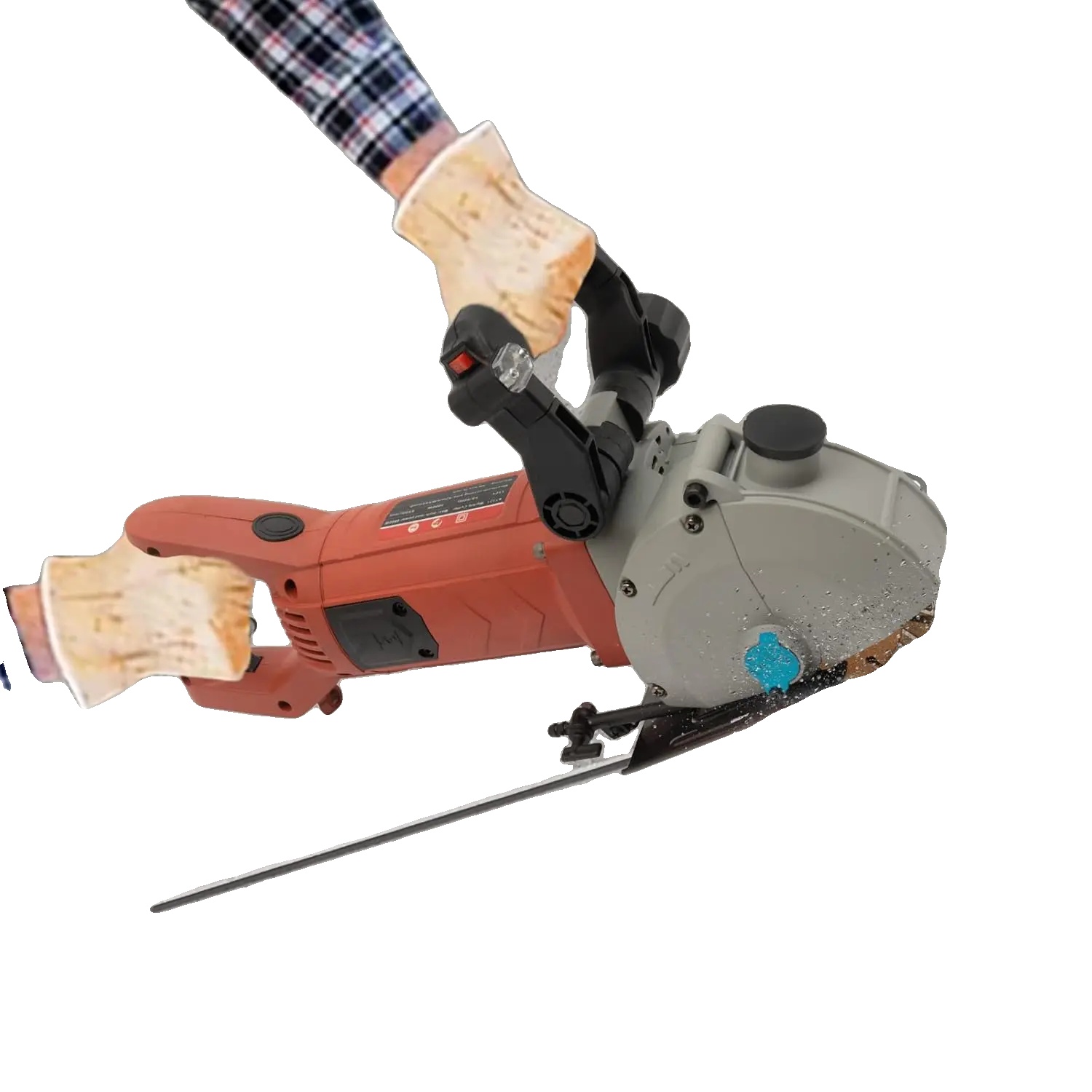 Wandfräsmaschine, Hochgeschwindigkeitsschnitt, Leistungsstarker Motor, Rot, Eu