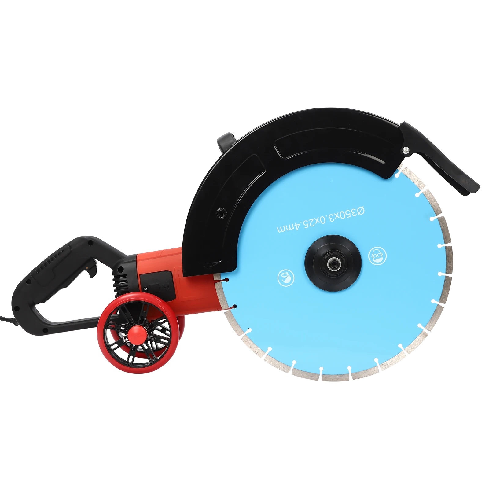 Betonsäge, 4800-w-motor, 350-mm-sägeblatt, Schwarz