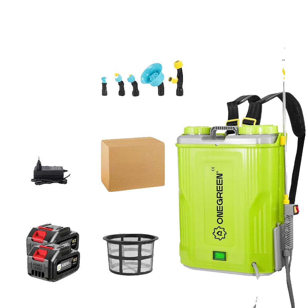 Elektrisches Sprühgerät, 20 L Fassungsvermögen, 80 Psi Druck, 2 X 588vf Akku-set
