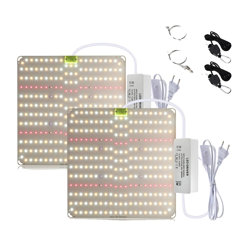 Led-pflanzenlampe, Vollspektrum, Dimmbar, 2-teiliges Set