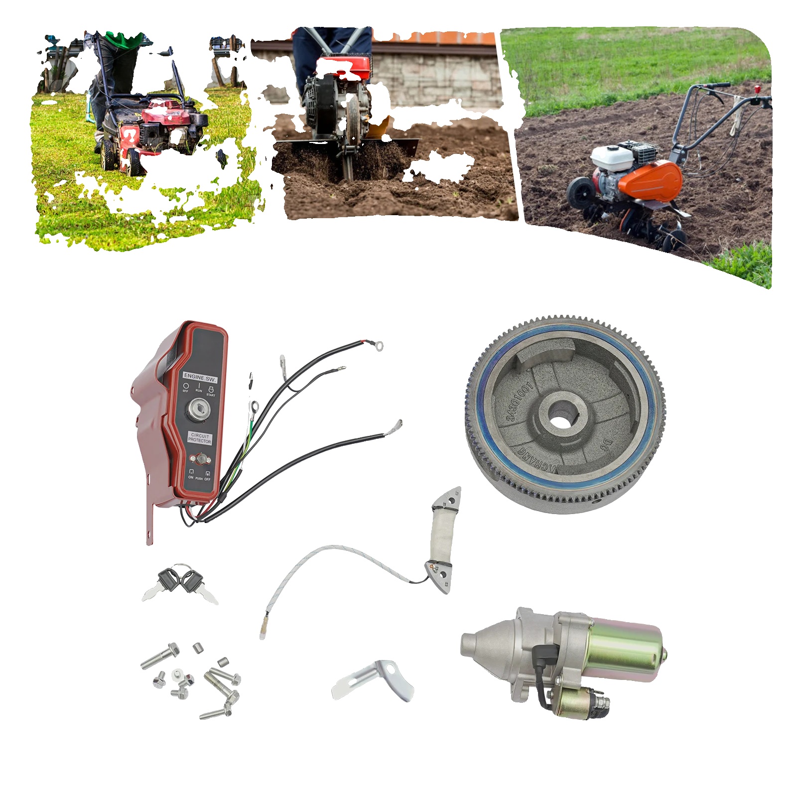 Elektrostarter-kit, Einfache Installation, Kompatibel Mit Honda Gx340/gx390, Langlebige Komponenten
