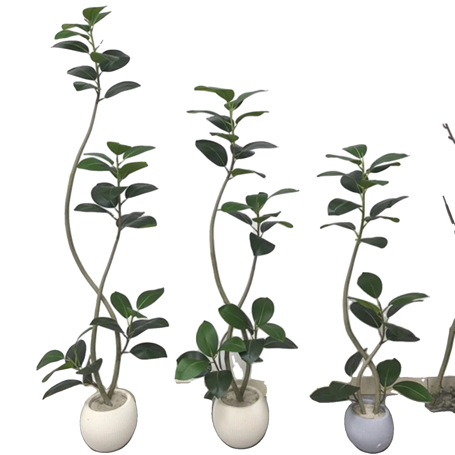 Künstlicher Leierfeigenbaum, Elegante Zimmerdekoration, Pflegeleicht, Grün, 180 Cm