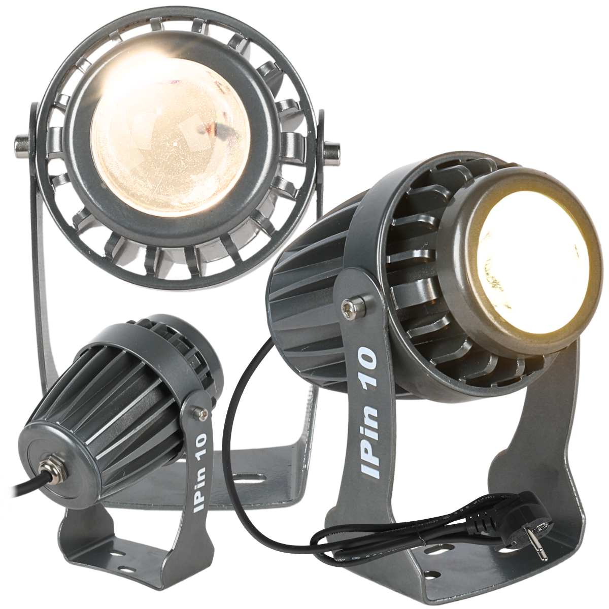 Evolights Ipin 10 Pinspot-bühnenscheinwerfer Ip65 10w Ww Led Warmweiß Montagehalterung