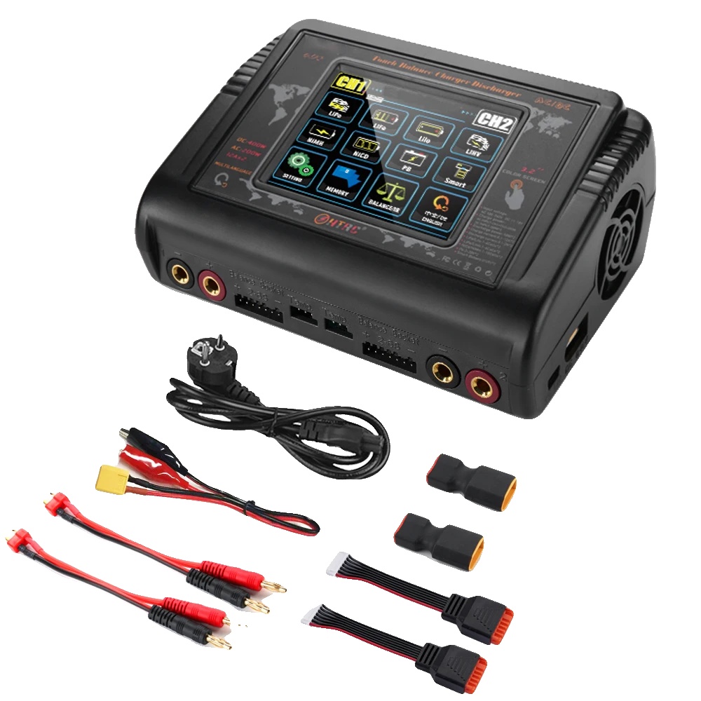 Lipo-ladegerät, Duale Leistungskapazität, Touchscreen-bedienung, Eu-stecker