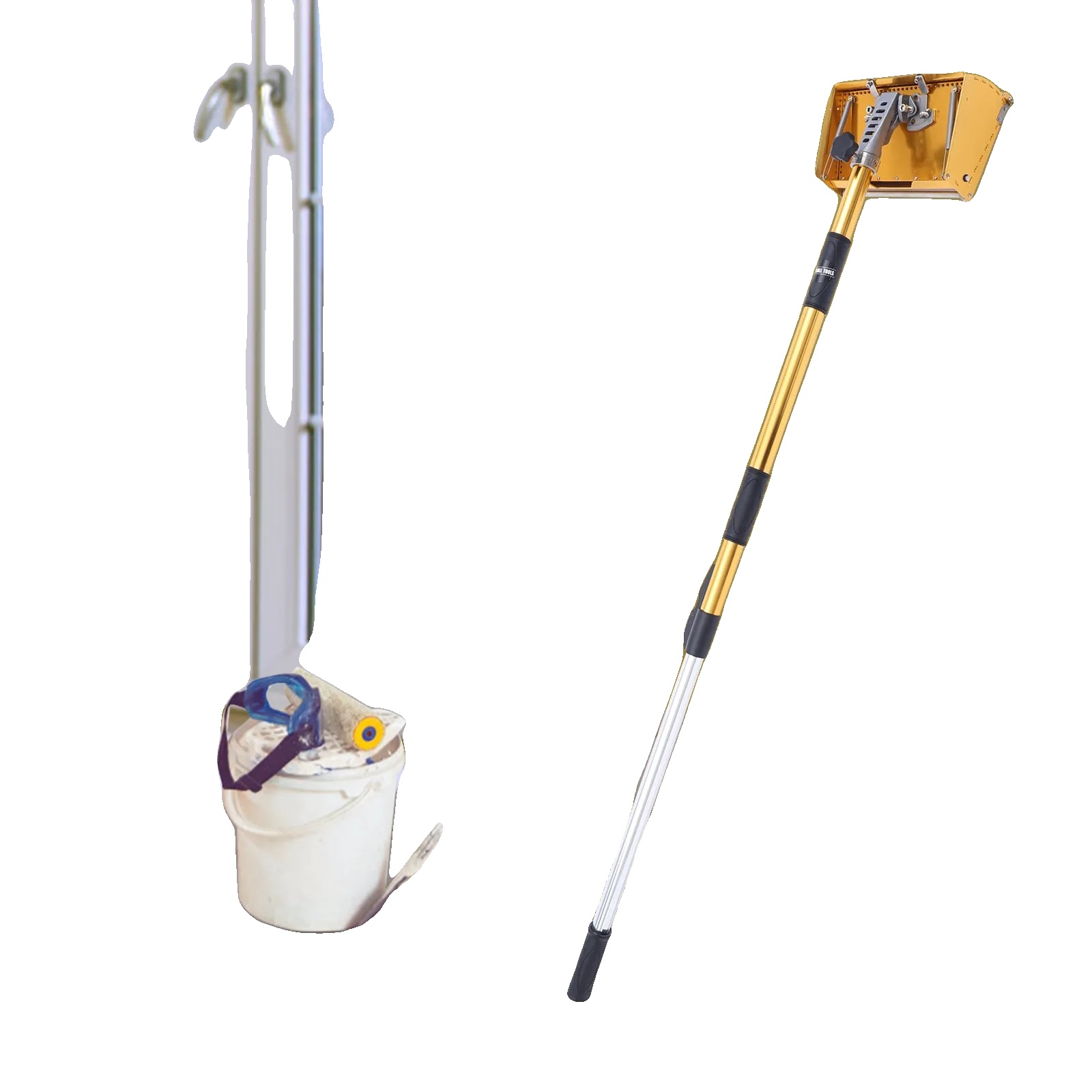 Werkzeug Zum Glätten Von Trockenbauwänden, Aluminiumlegierung, 25 Cm Breit, Maximale Länge 162,5 Cm, 120° Verstellbarer Winkel, Rutschfester Griff
