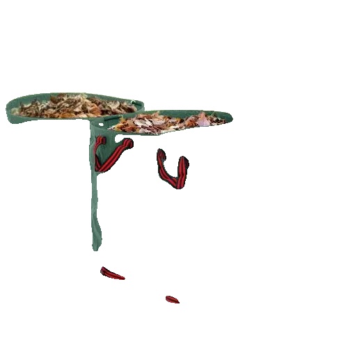 Gartenabfallsack, 272 Liter Fassungsvermögen, Maße Ø 67 X 76 Cm, Verstärkte Griffe, Reißfest, Wasserabweisend