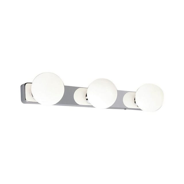 Badlampe Spiegel Kugelschirm Glas Metall B:42cm