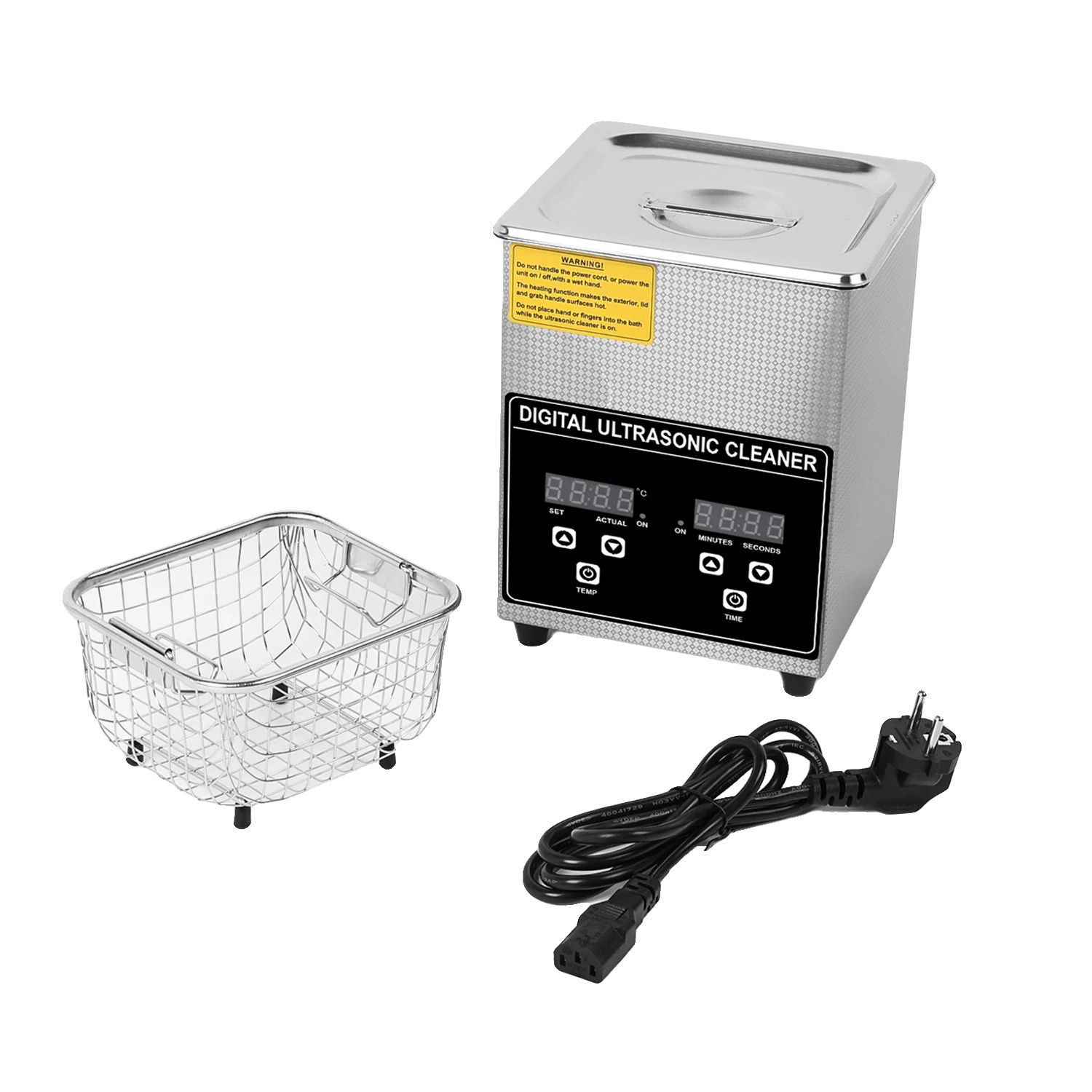 Ultraschallreiniger, Digitales Bedienfeld, Beheizte Reinigungsfunktion, 2 L, Eu