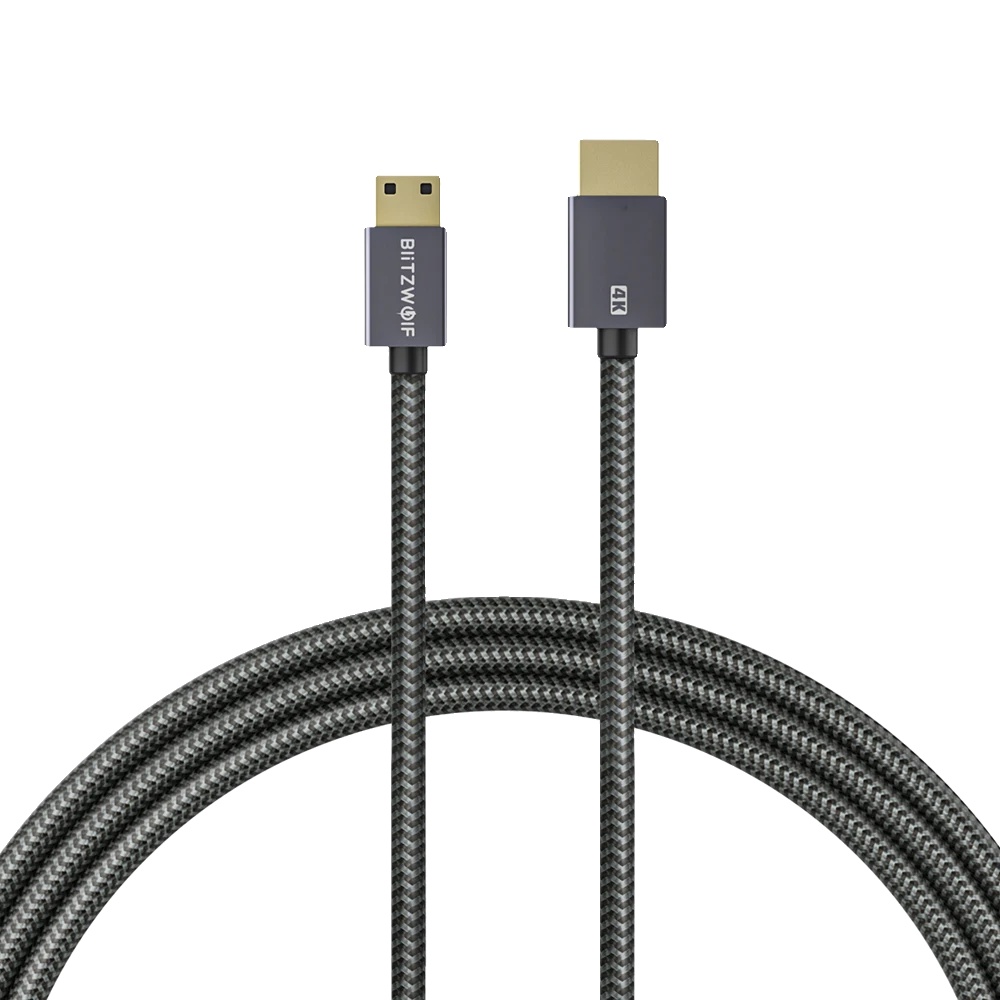 Hdmi-kabel, 4k-auflösung, 18 Gbit/s Übertragungsgeschwindigkeit, Grau, 1 M, 10 Stück