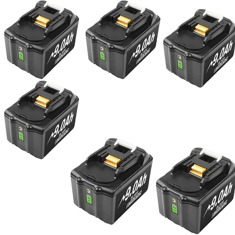 Makita 18v-akku, 60ah Kapazität, Led-ladezustandsanzeige, 4 X 60ah, 6 X 9,0ah